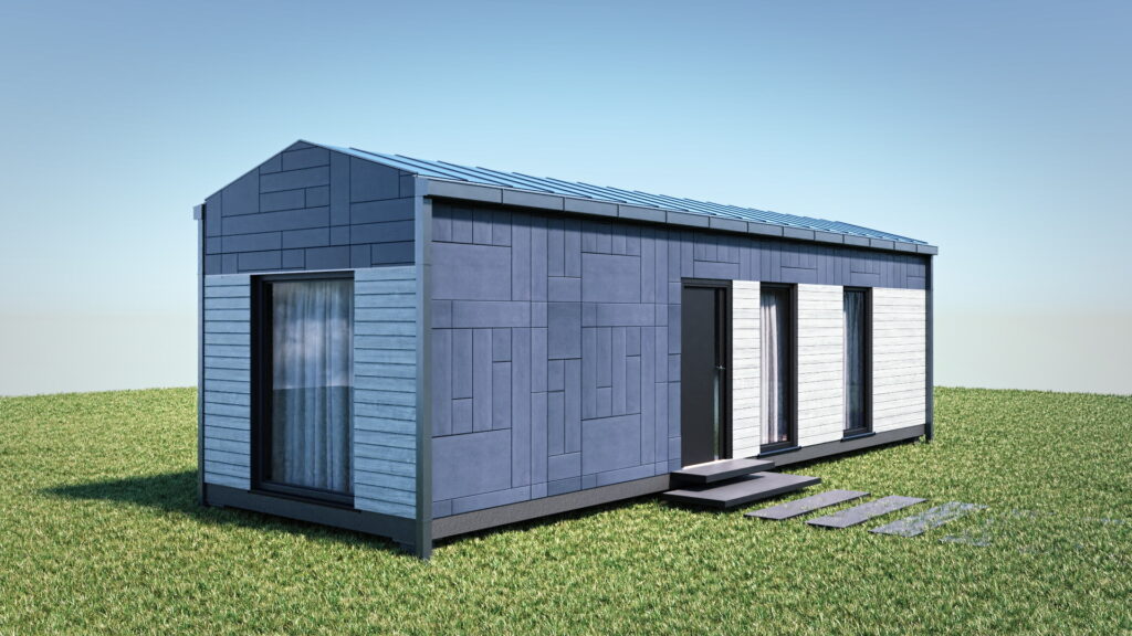 Projekt kompaktowego domu modułowego