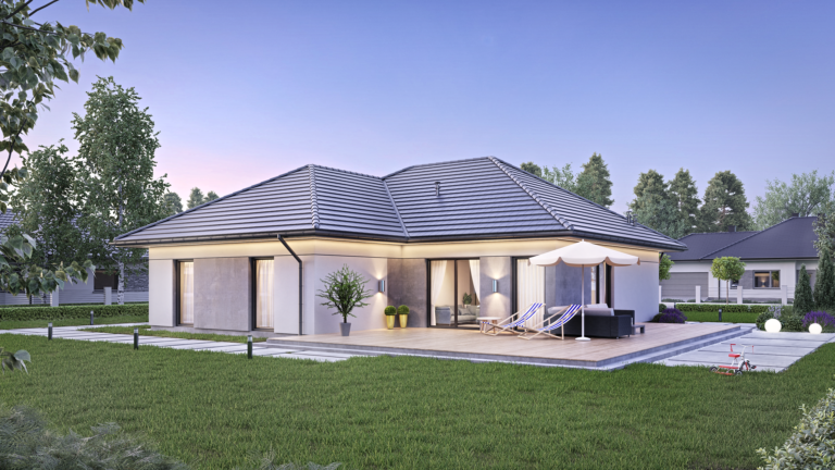 Całoroczny dom parterowy modułowy.