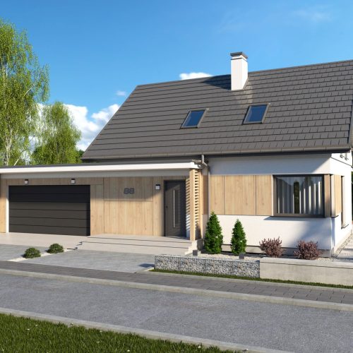 Dlaczego coraz więcej osób wybiera domy szkieletowe z garażem?