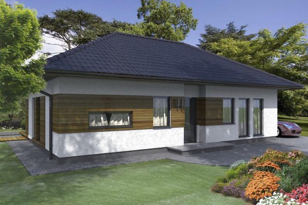 Dom Max Nowoczesny  – Projekt Domu Max N3 (77 m²)